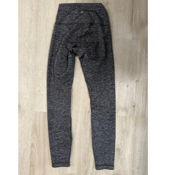Lululemon Wunder Under Hi Rise 7/8 Tight 25” Luon Heathered Black W5AOUS Size 2 - Picture 6 of 8
